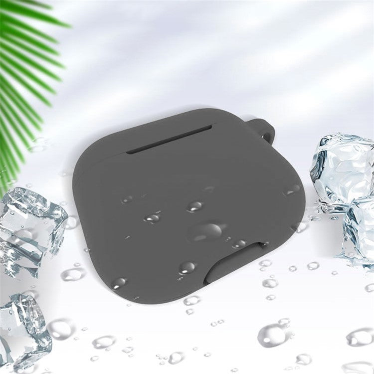 6 in 1 For Apple AirPods 3 Portable Carrying Bag Headset Silicone Case Set with Earbuds Holder / Anti-Lost Neck Strap - Black