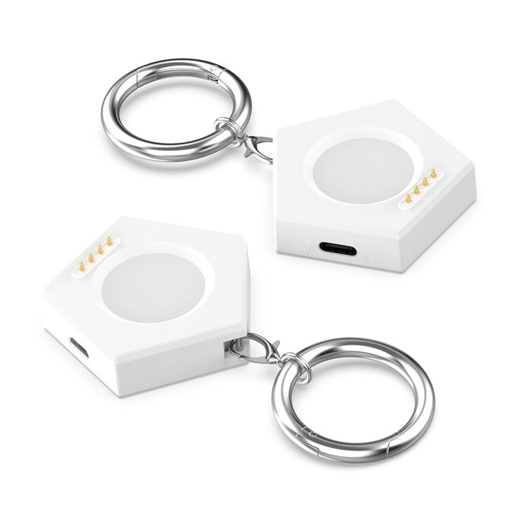 For Oppo Watch 4 Pro / Watch 2 42mm / 46mm / Watch 3 / 3Pro / Watch SE Charger Portable Charging Dock with Magnetic Probe - White