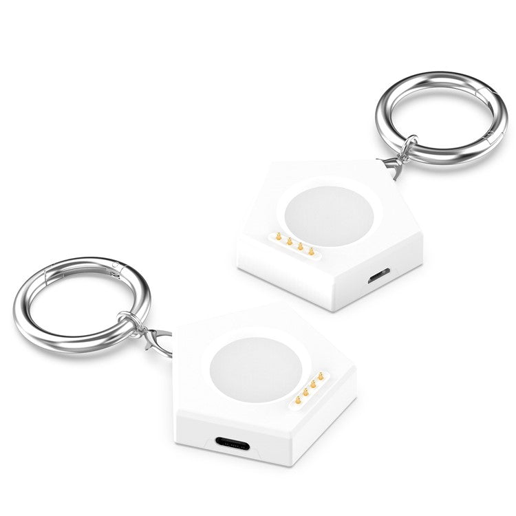 For Oppo Watch 4 Pro / Watch 2 42mm / 46mm / Watch 3 / 3Pro / Watch SE Charger Portable Charging Dock with Magnetic Probe - White