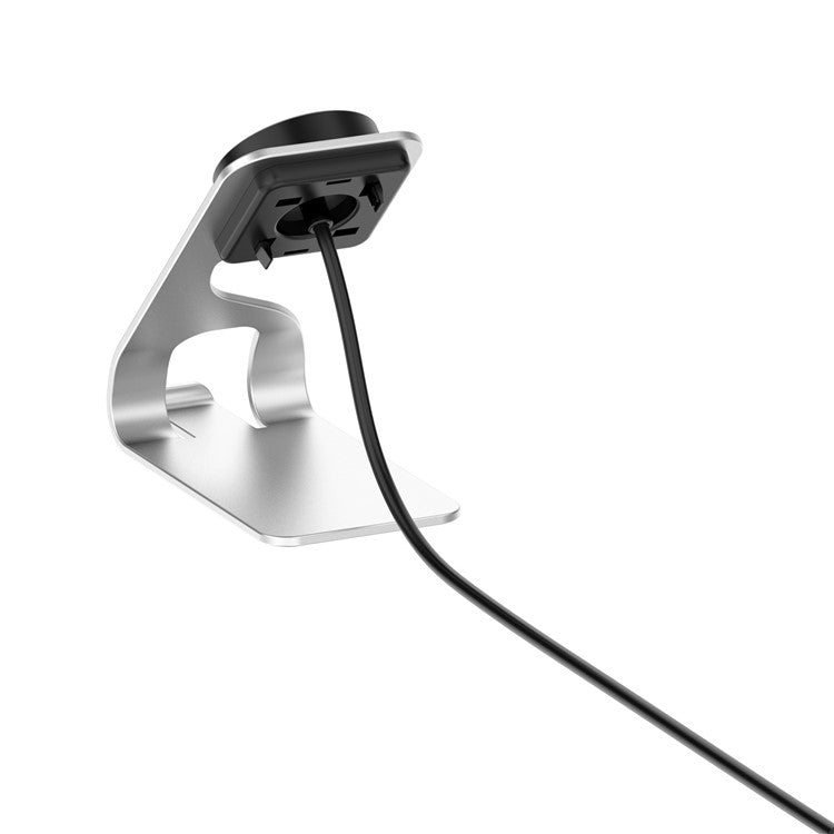 For Honor Watch 5 / Watch 4 / Watch GS3 / Watch GS 4 Charging Stand Aluminum Alloy Bracket Smart Watch Charger - Silver