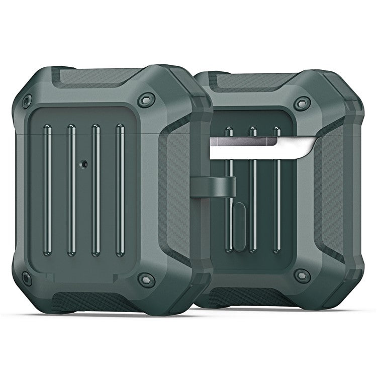 DUX DUCIS PECE Series for Apple AirPods with Charging Case (2016) / (2019) / AirPods with Wireless Charging Case (2019) Cover TPU Earbuds Case - Green