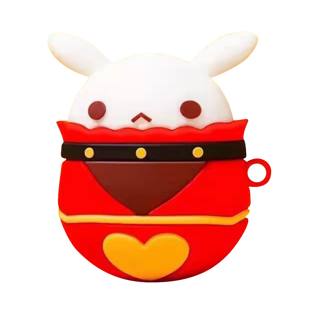 No.2 Silicone Sleeve for Xiaomi Redmi AirDots 3 Pro Cute Cartoon Shape Earphone Cover - Bouncy Rabbit