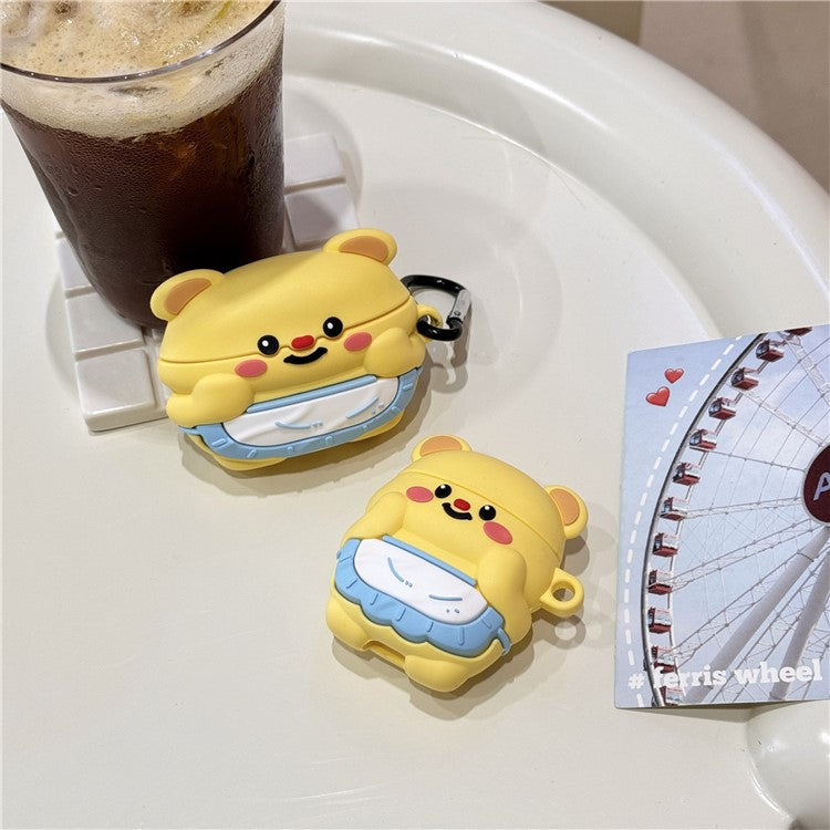 For Apple AirPods with Wireless Charging Case (2019) / AirPods with Charging Case (2019) (2016) Silicone Earphone Case