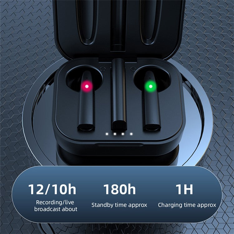 S20 For iPhone Live Broadcast 2.4G Wireles Earbud Microphone (1 Receiver+2 Microphones)