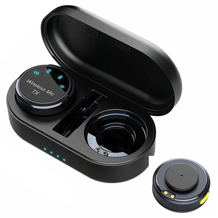 S3 1 Pair 2.4G Wireless Clip-On Microphone with 1 Type-C Receiver for Outdoor Live Broadcasting - Black