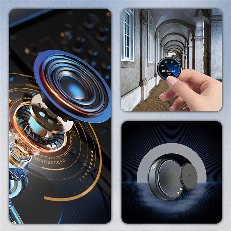 S3 1 Pair 2.4G Wireless Clip-On Microphone with 1 Type-C Receiver for Outdoor Live Broadcasting - Yellow