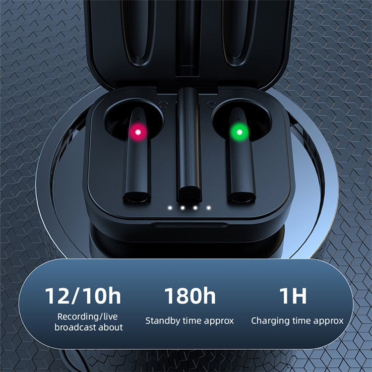 S20 Type-C Live Broadcast 2.4G Wireles Earbud Microphone (1 Receiver+2 Microphones)