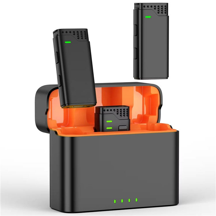 JMARY MW16 Plug and Play Wireless Lavalier Microphone with 3.5mm+Type-C+iP 3-in-1 Receiver