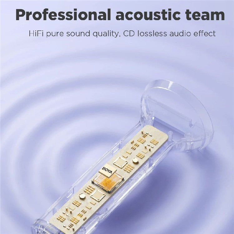 BOYA K11 Bluetooth Wireless Microphone with RGB Light Karaoke Mic for Phone / Tablet / PC - Pink