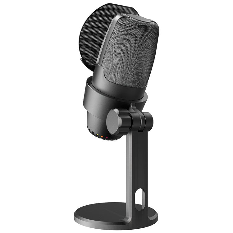 ME9 Plug and Play USB Microphone ENC Noise Reduction Desktop Mic with RGB Light - Black