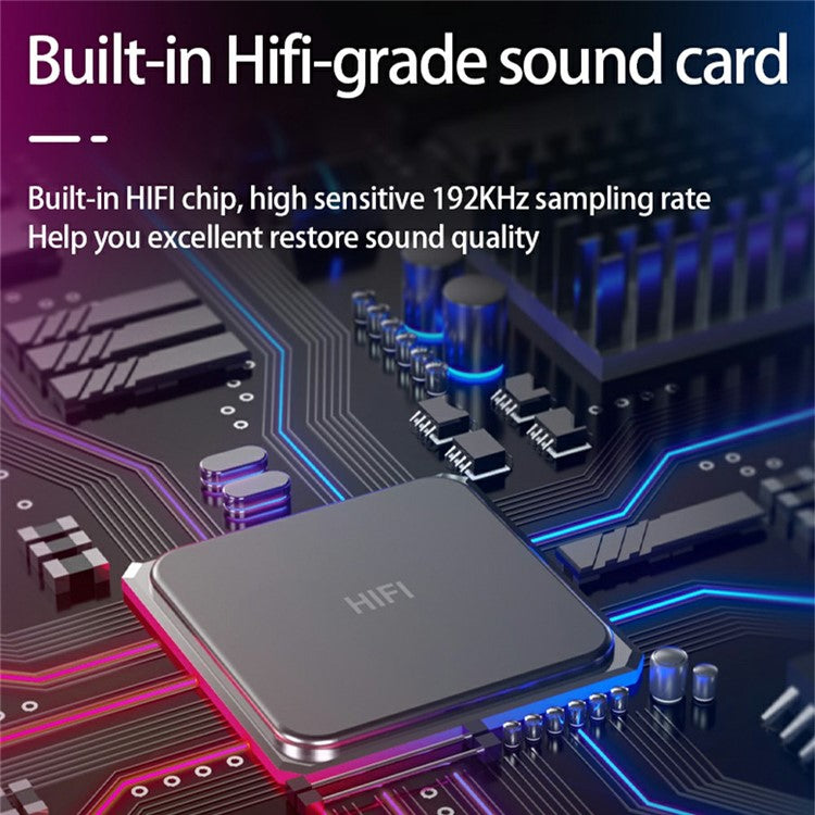 ME6P RGB Light USB Condenser Microphone Conference Recording Professional Desktop Mic