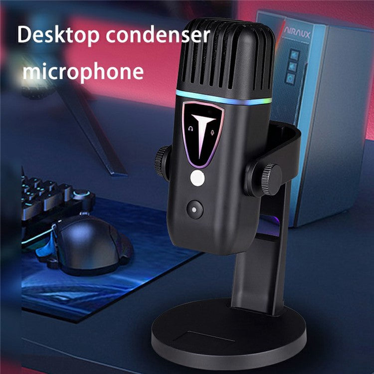 PDO-30 Plug and Play Desktop Microphone High Sensitivity E-Sports Gaming Condenser Mic