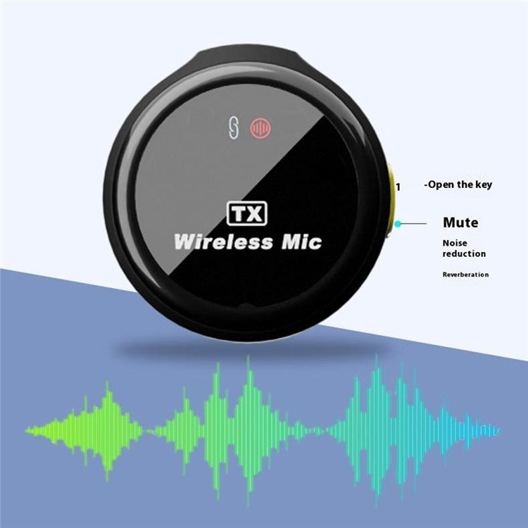 J18 2 in 1 Wireless Lavalier Microphone 8Pin Lapel Mic for iPhone Noise Reduction for Live Streaming Vlog