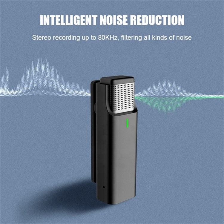 033A2 for Interview Live Broadcast Wireless Lavalier Microphone System 2 Mics + 1 Receiver, Type-C Interface