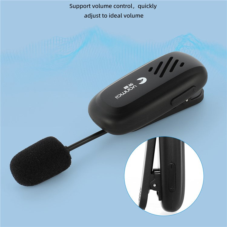 YANMAI K2 Portable Rechargeable Mini Mask Mic Wireless Clip On Mask Microphone Loudspeaker