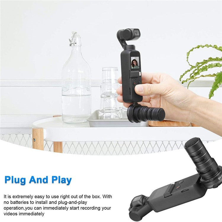 BOYA BY-DM100-OP Digital Condenser Microphone for DJI OSMO Pocket Video Recording Device