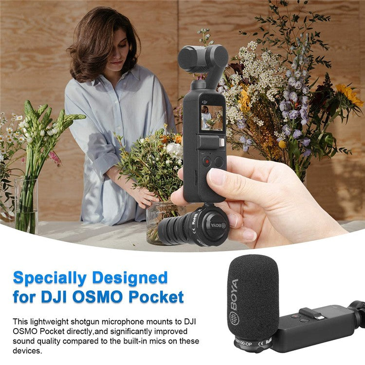 BOYA BY-DM100-OP Digital Condenser Microphone for DJI OSMO Pocket Video Recording Device