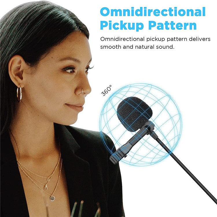 BOYA BY-LM40 USB Lavalier Microphone 4m Cable Plug and Play Mic for Vlogging Live Streaming