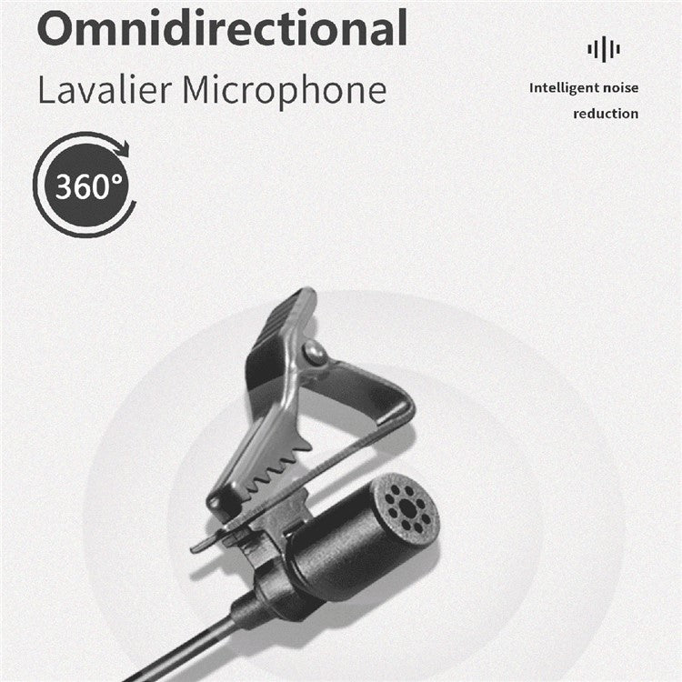 BOYA BY-LM40 USB Lavalier Microphone 4m Cable Plug and Play Mic for Vlogging Live Streaming