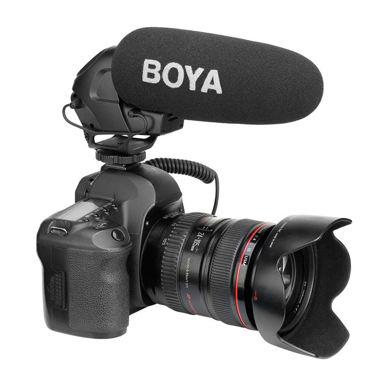 BOYA BY-BM3030 Supercardioid Condenser Mic for DSLR Camera Video Recording Microphone with 3.5mm Input