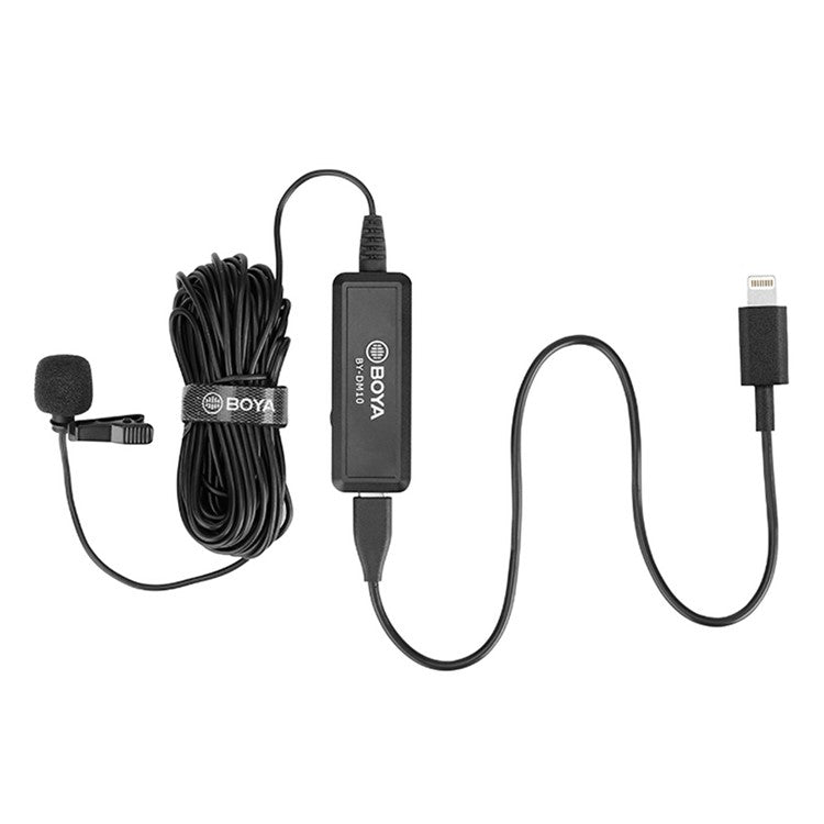 BOYA BY-DM10 Digital Omnidirectional Clip-on Lavalier Lapel Microphone for Live Streaming Vlogging