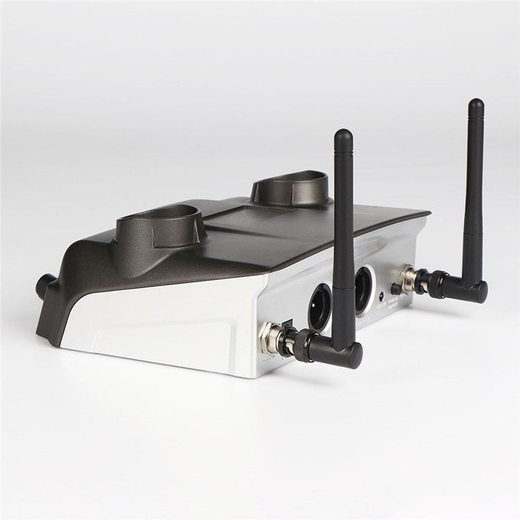 CD-02 Dual UHF Microphone System Handheld Dynamic Mic Support Magnetic Induction Charging - UK Plug