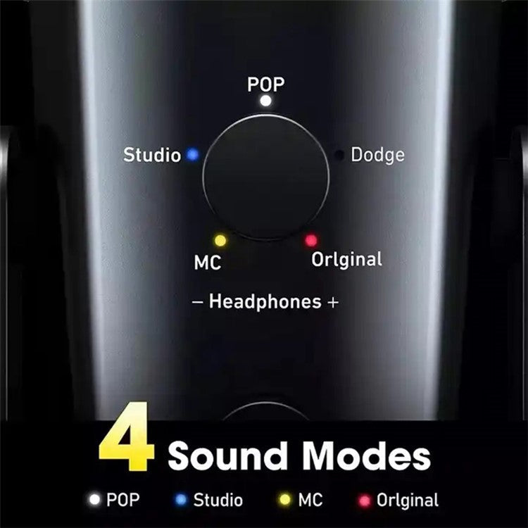 JMARY MC-PW10 Professional 4 Sound Modes USB Desktop Condenser Microphone