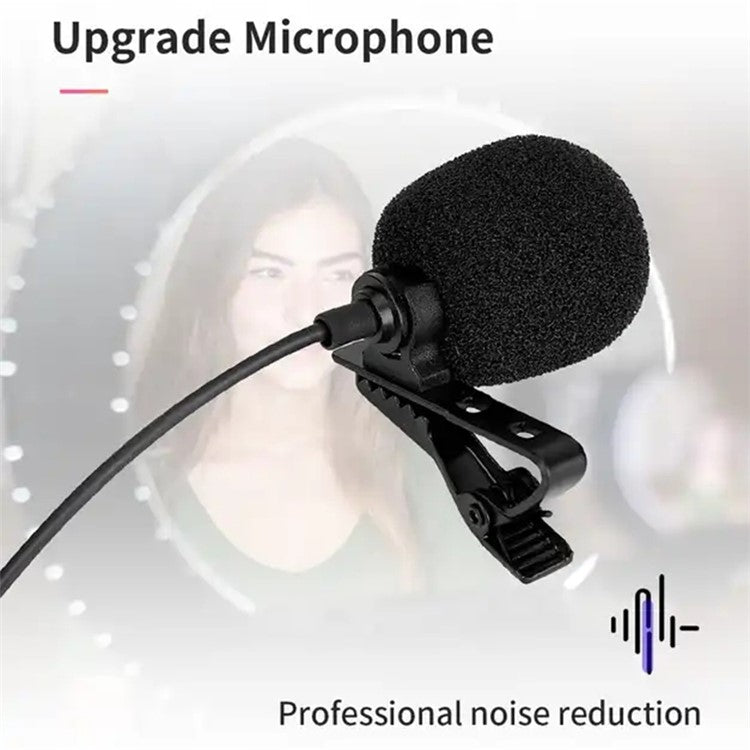 JMARY MC-R1 3.5mm Mini Microphone Phone Laptop Recording Interview Lavalier Mic