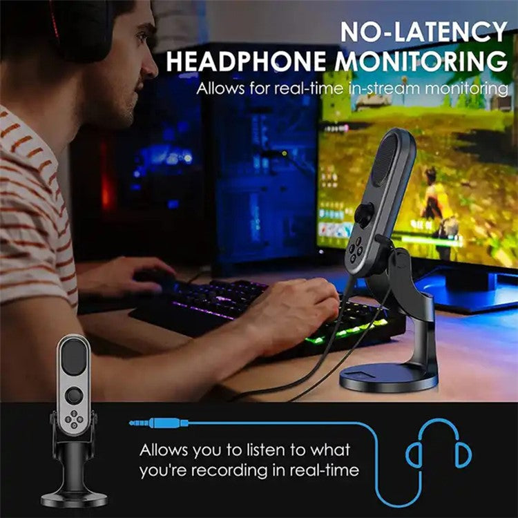 JMARY MC-PW7 Noise Canceling USB Recording Studio Desktop Cardioid Microphone