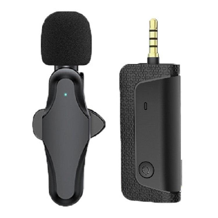 K35 Pro Wireless Lavalier Microphone (1 Microphones+1 Receiver) Outdoor Radio Noise Reduction Microphone