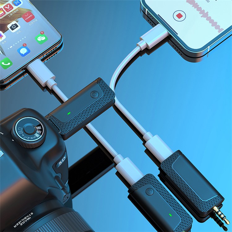 K35 Pro Wireless Lavalier Microphone (1 Microphones+1 Receiver) Outdoor Radio Noise Reduction Microphone