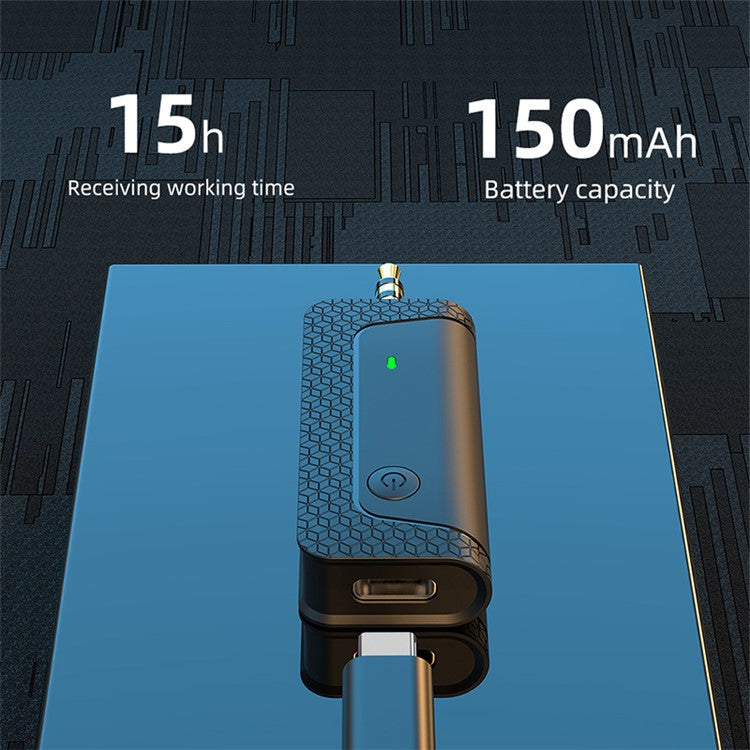 K35 Pro Noise Reduction Lavalier Microphone for Live Broadcast, 2 Mic + 1 Receiver