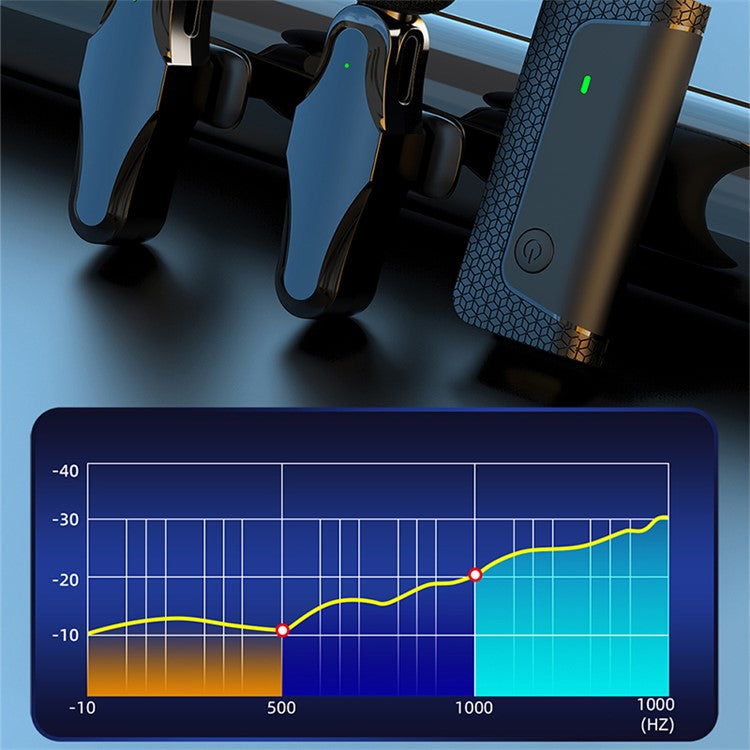 K35 Pro Noise Reduction Lavalier Microphone for Live Broadcast, 2 Mic + 1 Receiver