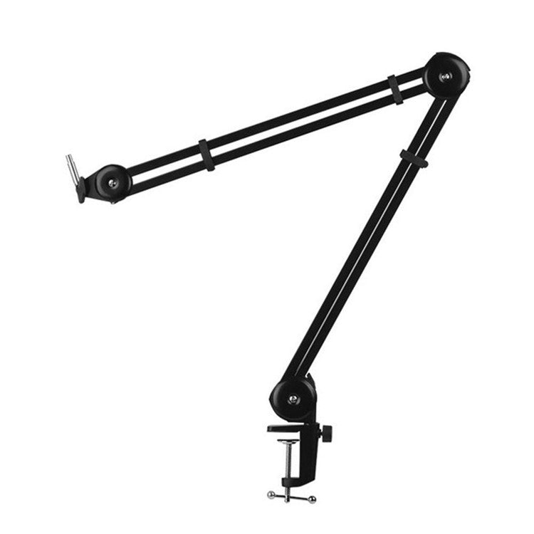 Microphone Boom Arm Stand Heavy Duty Cantilever Bracket Adjustable Suspension Mic Stand - Black