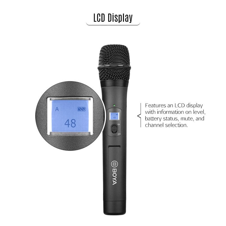BOYA BY-WHM8 Pro 48-channel UHF Wireless Handheld Microphone