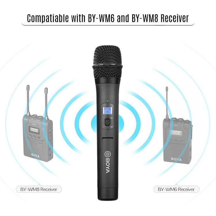 BOYA BY-WHM8 Pro 48-channel UHF Wireless Handheld Microphone
