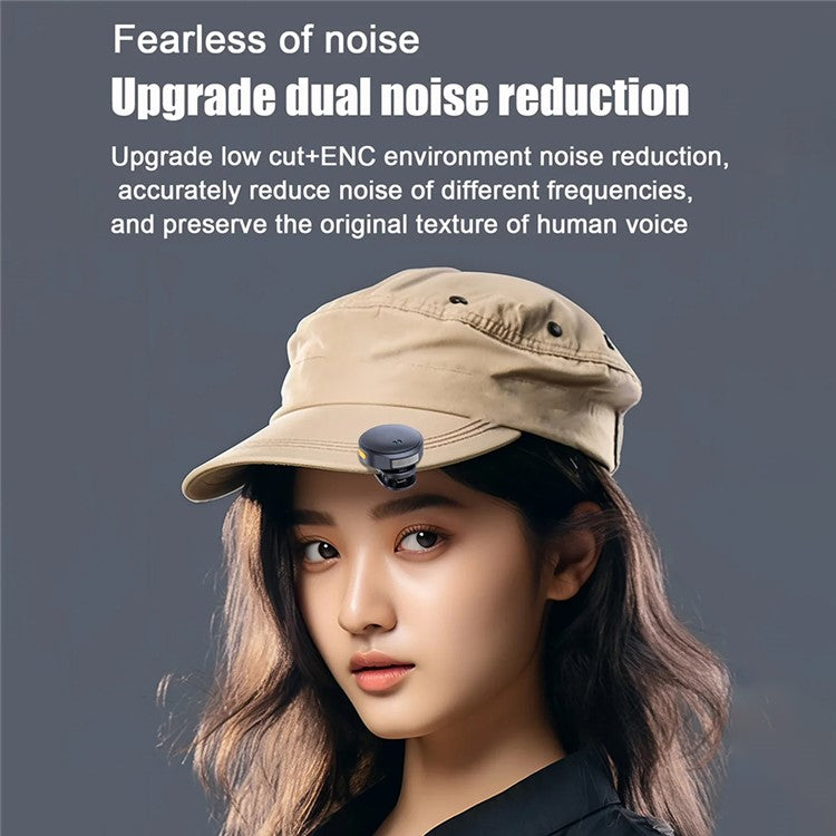 Q8 Outdoor Live Broadcasting Dual Noise Reduction Wireless 2.4G Lavalier Microphone, 2 Mic + 1 Receiver - Type-C Interface