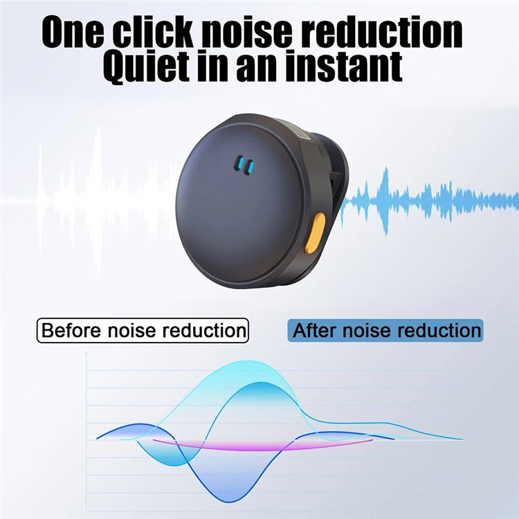 Q8 Outdoor Live Broadcasting Dual Noise Reduction Wireless 2.4G Lavalier Microphone, 2 Mic + 1 Receiver - iP Interface