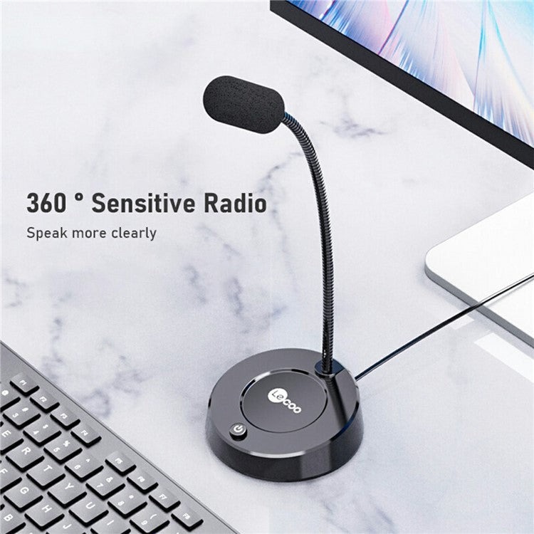 LENOVO LECOO MC01 3.5mm Plug Microphone Desktop Computer Laptop Microphone