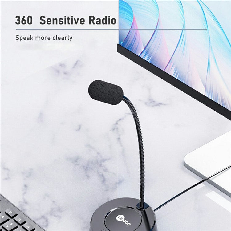 LENOVO LECOO MC01 3.5mm Plug Microphone Desktop Computer Laptop Microphone