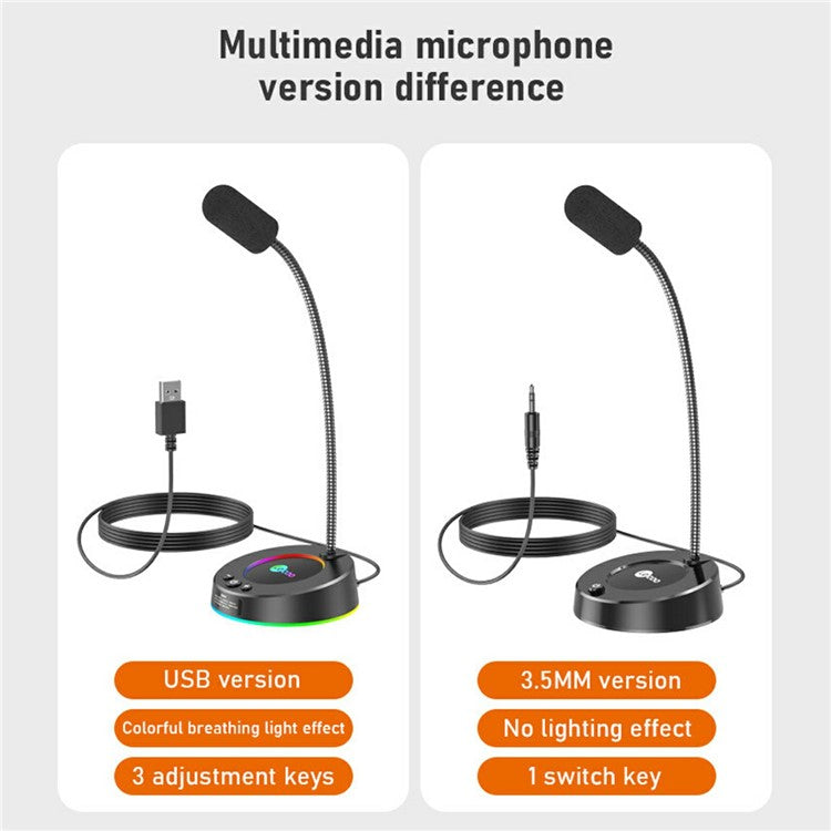 LENOVO LECOO MC01 3.5mm Plug Microphone Desktop Computer Laptop Microphone