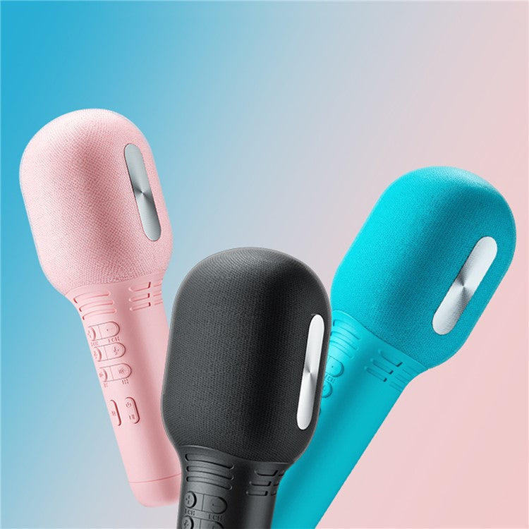 K9 Cute Kids Wireless Karaoke Microphone Home Bluetooth Handheld Music Mic - Pink