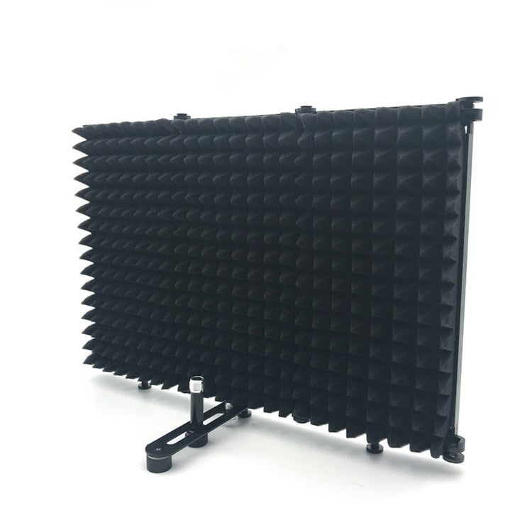 AQA S3 Microphone Isolation Shield High Density Absorbent Foam 3 Folding Panels Sound Shield Mic Recording Equipment
