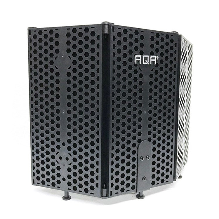 AQA S3 Microphone Isolation Shield High Density Absorbent Foam 3 Folding Panels Sound Shield Mic Recording Equipment