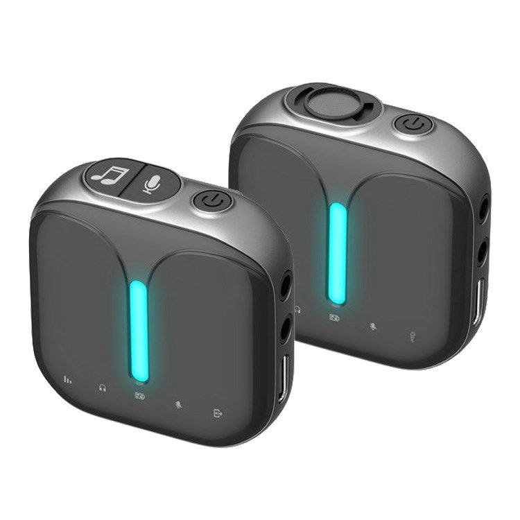 ELEBEST M18Pro Type-C Cable + Lightning Adapter Wireless Lavalier Microphone System Receiver Transmitter Live Streaming Interview Mic Kit