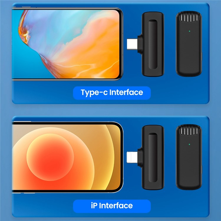 J11 For iPhone Wireless Lavalier Microphone with Charging Case Perfect for Recording YouTube, Facebook Live Stream, TikTok, Vloggers, Interview