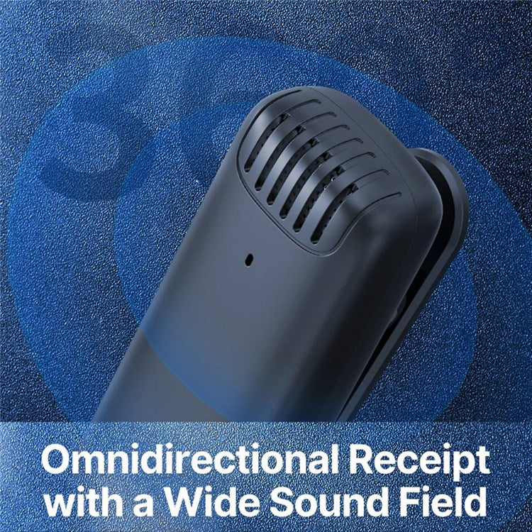 2Pcs Mini Wireless Lavalier Microphone Video Recording Lapel Clip Mic with 1Pc Lightning Receiver and Charging Case for iPhone