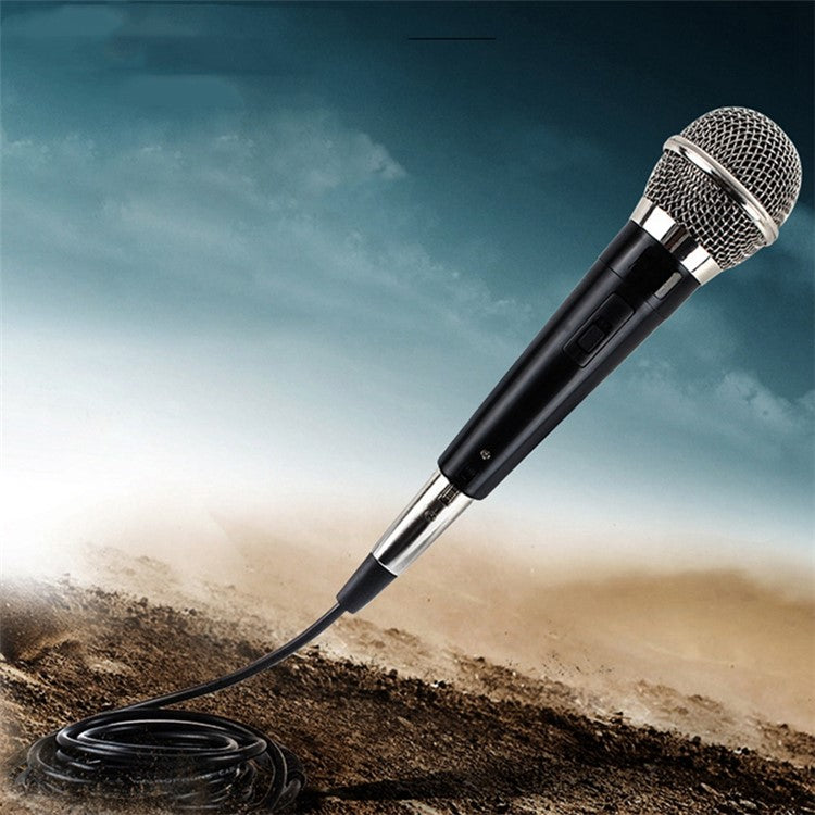 Moving Coil Handheld Wired Dynamic Microphone Unidirectional Mic for Stage Singing Home KTV Meeting