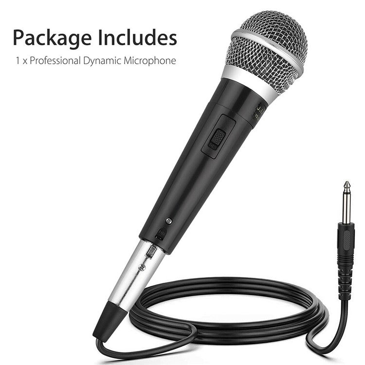 Moving Coil Handheld Wired Dynamic Microphone Unidirectional Mic for Stage Singing Home KTV Meeting