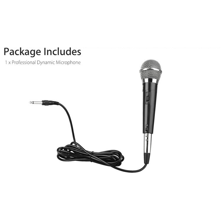 Moving Coil Handheld Wired Dynamic Microphone Unidirectional Mic for Stage Singing Home KTV Meeting